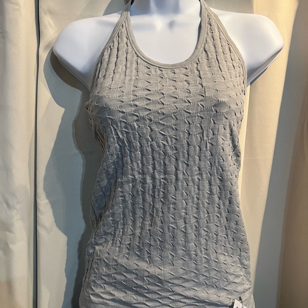 Athleta Gray Textured Tank Top